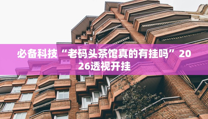 必备科技“老码头茶馆真的有挂吗”2026透视开挂