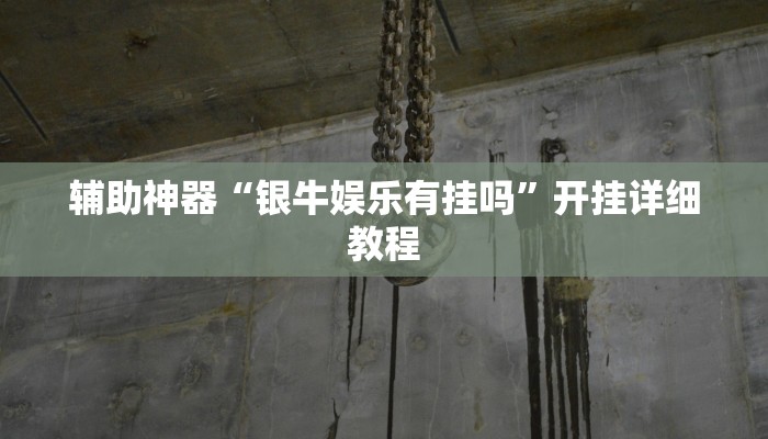 辅助神器“银牛娱乐有挂吗”开挂详细教程