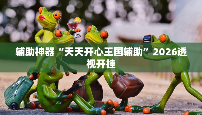 辅助神器“天天开心王国辅助”2026透视开挂