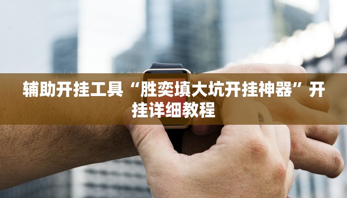 辅助开挂工具“胜奕填大坑开挂神器”开挂详细教程