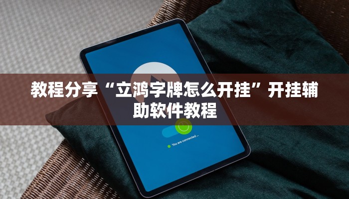 教程分享“立鸿字牌怎么开挂”开挂辅助软件教程