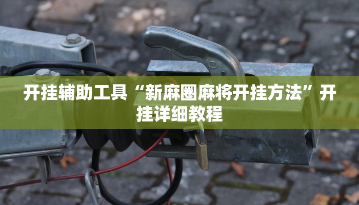 开挂辅助工具“新麻圈麻将开挂方法”开挂详细教程