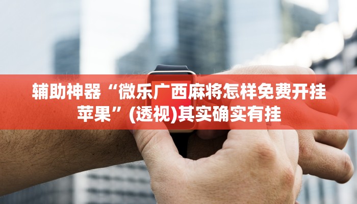 辅助神器“微乐广西麻将怎样免费开挂苹果”(透视)其实确实有挂