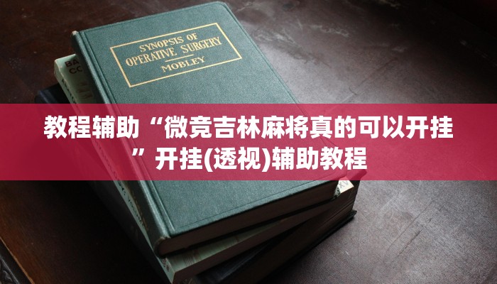 教程辅助“微竞吉林麻将真的可以开挂”开挂(透视)辅助教程
