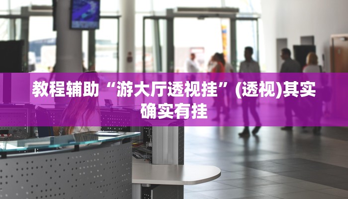 教程辅助“游大厅透视挂”(透视)其实确实有挂