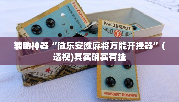 辅助神器“微乐安徽麻将万能开挂器”(透视)其实确实有挂