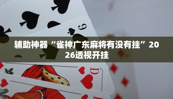 辅助神器“雀神广东麻将有没有挂”2026透视开挂