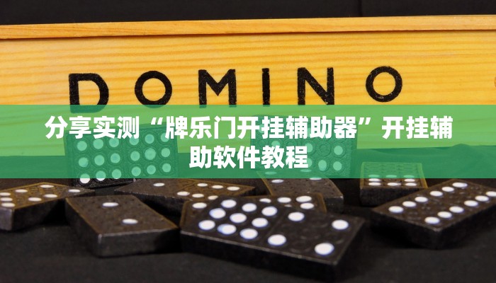 分享实测“牌乐门开挂辅助器”开挂辅助软件教程