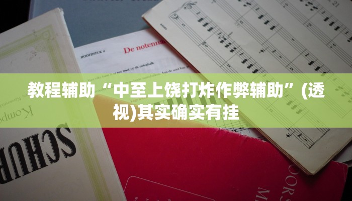 教程辅助“中至上饶打炸作弊辅助”(透视)其实确实有挂