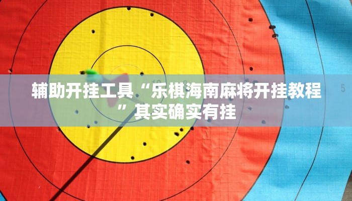 辅助开挂工具“乐棋海南麻将开挂教程”其实确实有挂