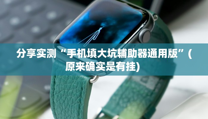 分享实测“手机填大坑辅助器通用版”(原来确实是有挂) 