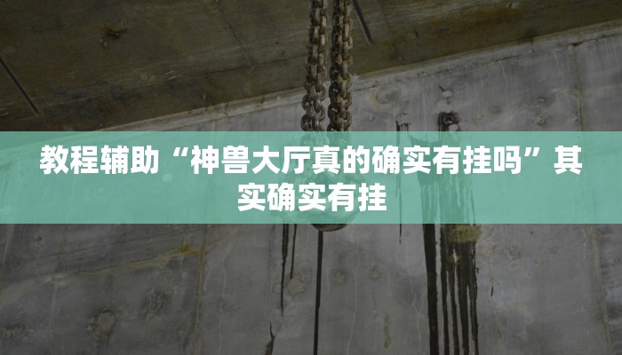 教程辅助“神兽大厅真的确实有挂吗”其实确实有挂