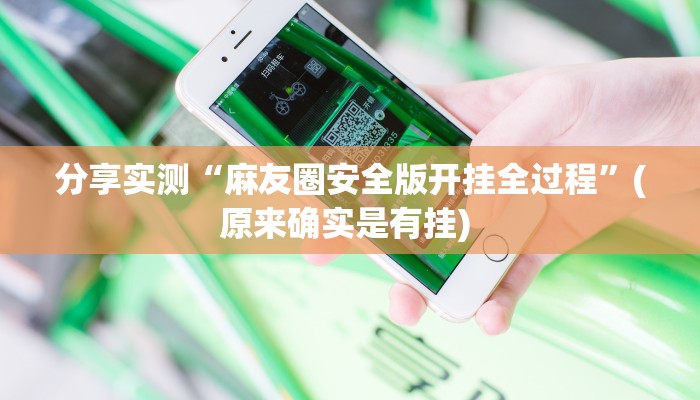 分享实测“麻友圈安全版开挂全过程”(原来确实是有挂) 