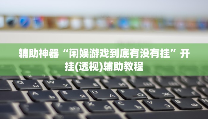 辅助神器“闲娱游戏到底有没有挂”开挂(透视)辅助教程
