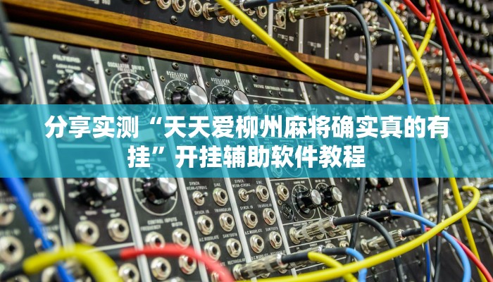 分享实测“天天爱柳州麻将确实真的有挂”开挂辅助软件教程 分享实测“天天爱柳州麻将确实真的有挂”开挂辅助软件教程