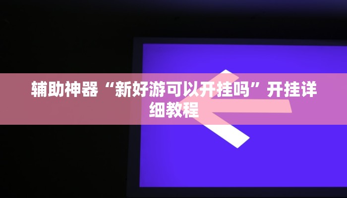 辅助神器“新好游可以开挂吗”开挂详细教程