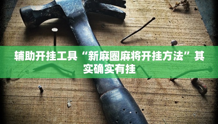 辅助开挂工具“新麻圈麻将开挂方法”其实确实有挂 辅助开挂工具“新麻圈麻将开挂方法”其实确实有挂